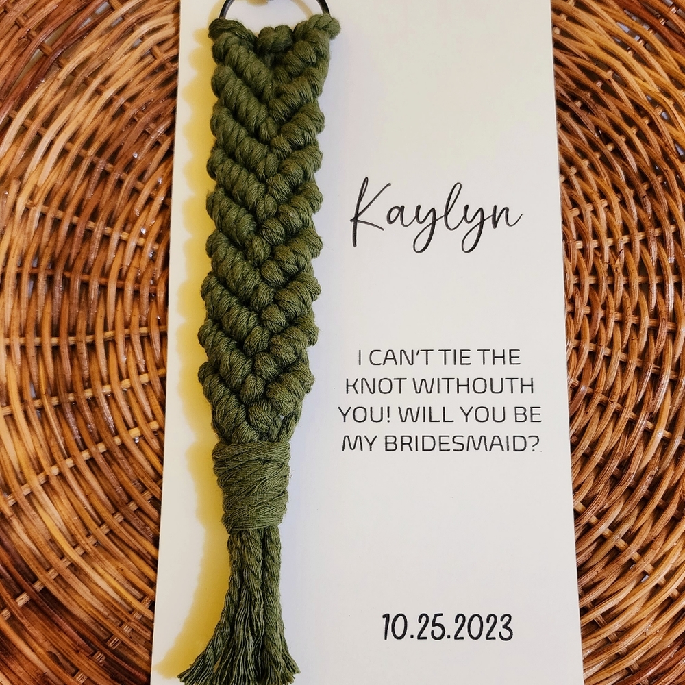 Handmade Macrame Keychains - Picture 6 of 7